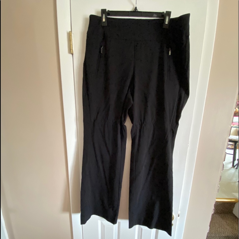 INC black pants women’s elastic waist dress pants 16W